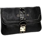 Melie Bianco Fold Over Clutch with Lock