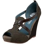 Pink Studio Women's Lillia Peep Toe Wedge