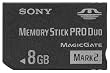 SONY �������[�X�e�B�b�N Pro Duo Mark2 8GB MS-MT8G