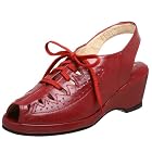 Re-Mix Vintage Women's Greta Lace-Up Wedge