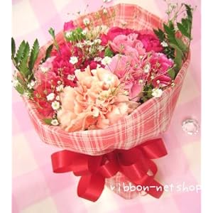 【送料無料】母の日に贈る♪カーネーションと季節のお花のブーケ・花束（ピンク系）FL-MD-807