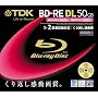 TDK �^��p�u���[���C�f�B�X�N 50GB BD-RE(�J��Ԃ��^��p) 2X �m�[�}�����[�x�� 10mm�P�[�X �P�i BEV50A1S