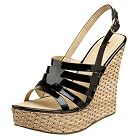 Miss Me Heart-12 Open Toe Slingback Wedge