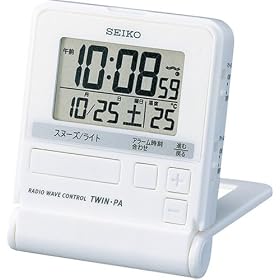 SEIKO CLOCK (�Z�C�R�[�N���b�N) �ڊo�����v �g���x�� �f�W�^�� �d�g���v �c�C���E�p SQ679W