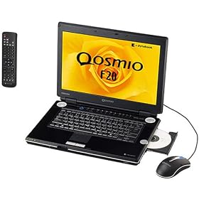���� Qosmio F20 (C-M360, 512MB, 15.4''WXGA, DVD�X�[�p�[�}���`�h���C�u, TV�@�\, Office) �� [PQF20370LS2]