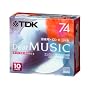 TDK CD-R ���y�p 74�� ���{�� �z���C�g�f�B�X�N �C���N�W�F�b�g�v�����^�Ή�(���C�h�j 10���p�b�N CD-RDE74PWX10N