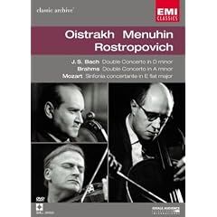 Oistrakh, Menuhin & Rostropovich : Bach, Brahms & Mozart (EMI Classic Archive) [DVD] [Import]