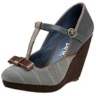 Pink Studio Paradise T-Strap Wedge