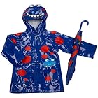 Western Chief Toddler Blue Dino Jacket/Umbrella Set