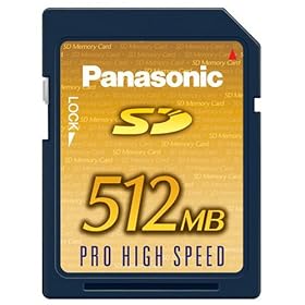 Panasonic SD�������[�J�[�h512MB RP-SDK512J1A