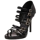 Miss Me Garnet-3A Open Toe Patent Gladiator Pump