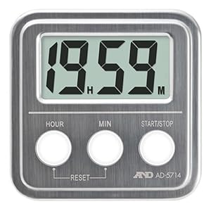 【クリックで詳細表示】A＆D 20時間タイマー 【ステンレストップ】 AD-5714