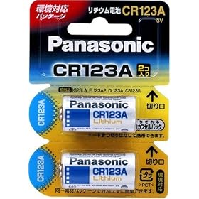 Panasonic �J�����p���`�E���d�r3V(2��) [CR-123AW/2P]