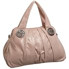 High Fashion Pleated Python Print Satchel