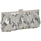 Whiting & Davis 4061 Chevron Framed Clutch