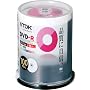 TDK �f�[�^�p DVD-R 1-16�{���Ή� �z���C�g�v�����^�u��(���a38mm) 100�� �X�s���h�� DR47PC100PU