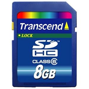 Transcend SDHC�J�[�h Class6 8GB TS8GSDHC6