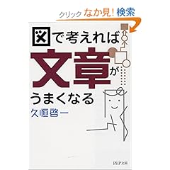 【クリックでお店のこの商品のページへ】図で考えれば文章がうまくなる (PHP文庫 ひ 31-1): 久恒 啓一: 本