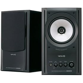 ONKYO WAVIO 77monitor�A���v�����X�s�[�J�[ 15W+15W GX-77M(B) /�u���b�N