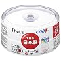 ���z�U�d�� That's DVD-R�r�f�I�p 8�{��120��4.7GB ���C�h�v�����^�u�� �X�s���h���P�[�X30���� DR-120WWY30BA