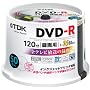 TDK �^��pDVD-R �f�W�^�������^��Ή�(CPRM) 1-16�{�� �C���N�W�F�b�g�v�����^�Ή�(�z���C�g�E���C�h) 50���X�s���h�� DR120DPWC50PU-AM