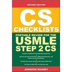 CS Checklists: Portable Review for the USMLE Step 2 CS