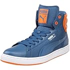 PUMA First Round S Mix High Sneaker,Stellar Blue/Team Orange,17 D