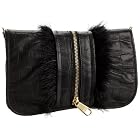 Badgley Mischka Micol Croco Clutch