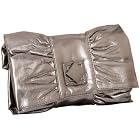 SR SQUARED By Sondra Roberts Metallic Turnlock Clutch