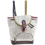 [カシュ カシュ] クロコ型押しマルチカラーリュック