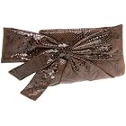 High Fashion Python Print Clutch with Bow
