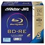 Victor �f���p�u���[���C�f�B�X�N ����Ԃ��^��p 130�� 25GB 2�{�� 5�� ���{�� BV-RE130A5