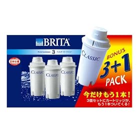 BRITA Classic �����p�t�B���^�[�J�[�g���b�W �y���ʃp�b�N�z �i1�{���ʁF�v4�{�Z�b�g�j