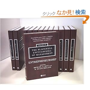 【クリックでお店のこの商品のページへ】The Blackwell Encyclopedia of Management, 12 Volume Set: Chris Argyris, William Starbuck, Cary L. Cooper: 洋書