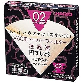 HARIO V60�p�y�[�p�[�t�B���^�[�݂��炵 1~4�t�p