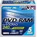 Victor DVD-RAM CPRM�Ή� 3�{�� 240�� ���� 5�� ���{�� VD-M240F5