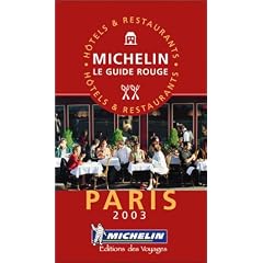 Michelin Red Guide Paris (Michelin Red Guide : Paris & Environs, 2003)