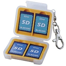 ELECOM �������J�[�h�P�[�X(SD�������[�J�[�h4�����[) DGC-011SD