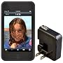 Rix iPod touch用シリコンケース ブラック 液晶保護シート+ACアダプタ(ブラック)付き RX-IPSTOB-AC