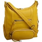 Latico Nappa Solid Front Pouch N/S Shoulder Bag