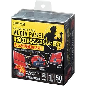 �R�N��S&T CD/DVD�p�\�t�g�P�[�X MEDIA PASS 1�����e 50���Z�b�g �� EDC-CME1-50D