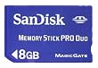 SanDisk Memory Stick PRO Duo 8GB SDMSPD-8192-J61