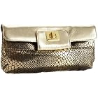 Magid Faux Snake Clutch