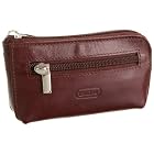 Leatherbay Zip Around Leather Key Chain