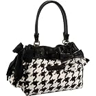 Juicy Couture Fashion Velour Brogue Houndstooth Day Dreamer Satchel