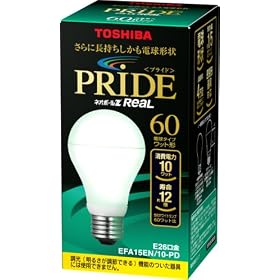 TOSHIBA �l�I�{�[��Z���A��PRIDE A�` 60W�^�C�v �����F EFA15EN/10-PD