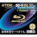 TDK �^��p�u���[���C�f�B�X�N 50GB BD-R(1��^��p) 4X �m�[�}�����[�x�� 10mm�P�[�X �P�i BRV50B1S