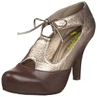 farylrobin Women's Venus Covered Platform Pump With Tie Closure