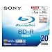 �\�j�[ �u���[���C�f�B�X�N �^��p BD-R �ǋL�^ 1�w 4�{�� 25GB 20���p�b�N �z���C�g���C�h�v�����g�G���A�̗p 20BNR1VBPS4