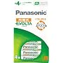 Panasonic EVOLTA �[�d���G�{���^ �j�b�P�����f�d�r �P4 ( 4�{��) �u���X�^�[ HHR-4MRS/4B
